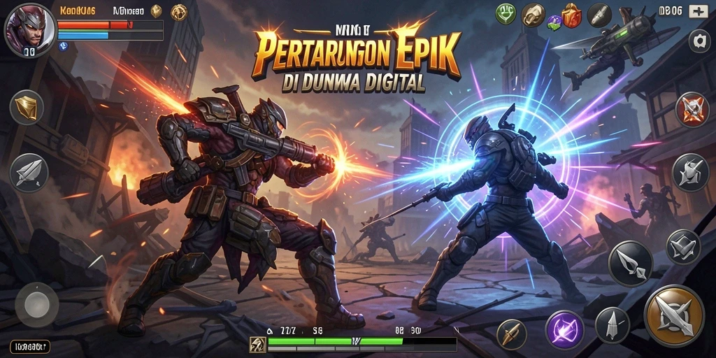 Tangkapan layar D06 menunjukkan aksi pertarungan yang seru dan intens.