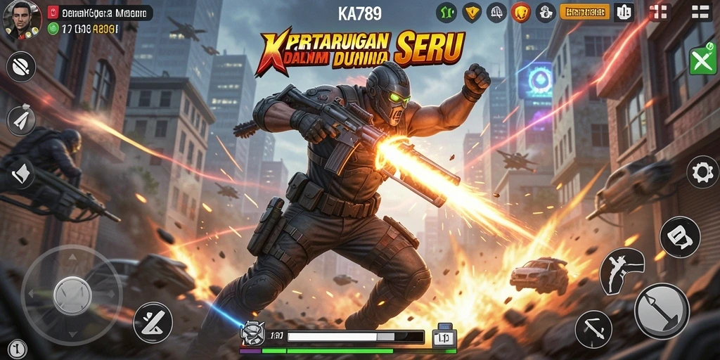 Screenshot KA789 menampilkan aksi pertarungan yang mendebarkan dan grafis yang memukau.
