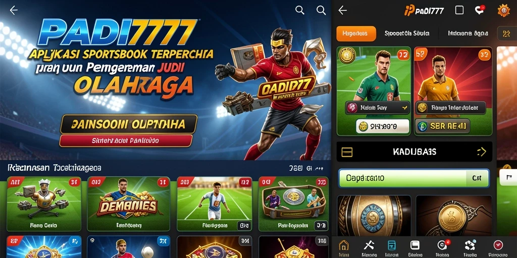 Tampilan utama PADI777 menampilkan taruhan olahraga yang menarik dan informatif.