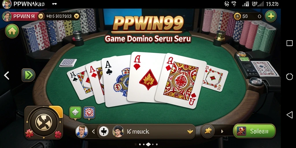 Screenshot gameplay PPWIN99 menampilkan aksi mendebarkan permainan Domino.