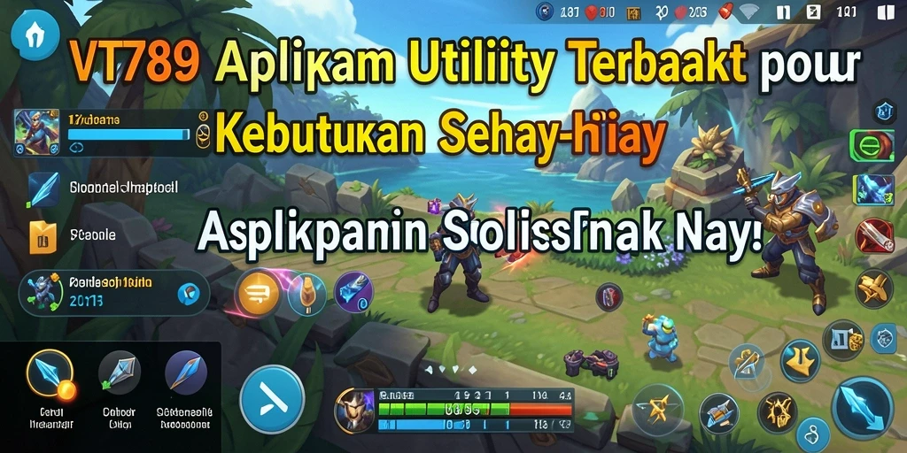 Tampilan utama VT789 dengan fitur-fitur Utility yang mudah diakses.